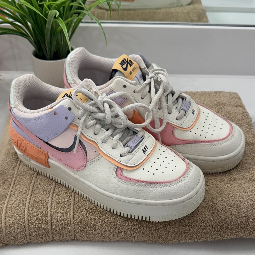 Nike Air Force 1 Low with Pink and Orange Accents